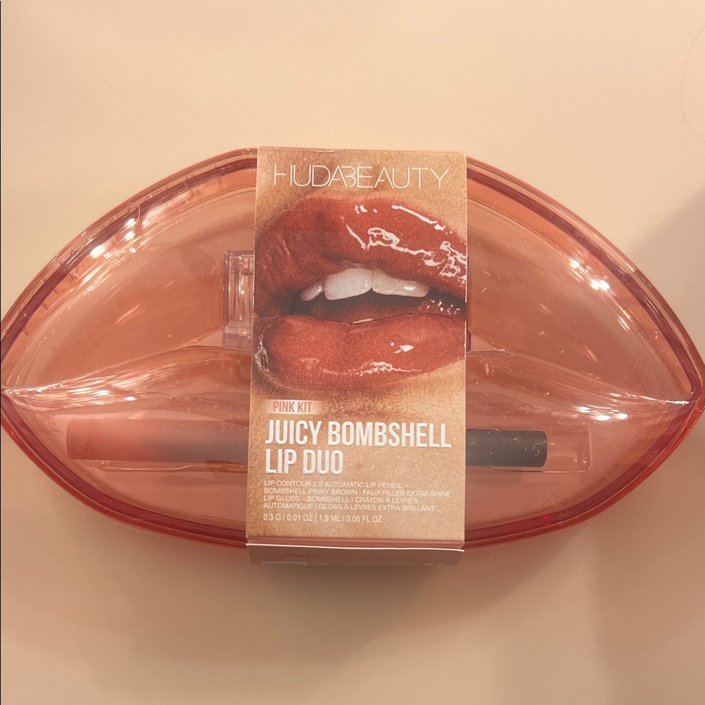 HUDA BEAUTY Juicy Bombshell Lip Duo Pink Kit